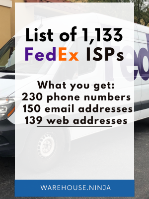 Contact List of FedEx Independent Service Providers (ISPs)