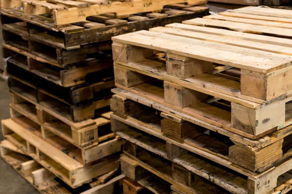 Wooden pallets are a major source of warehouse dust